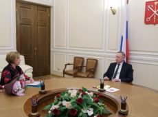 Губернатор провел рабочую встречу с уполномоченным по правам ребенка в Санкт‑Петербурге